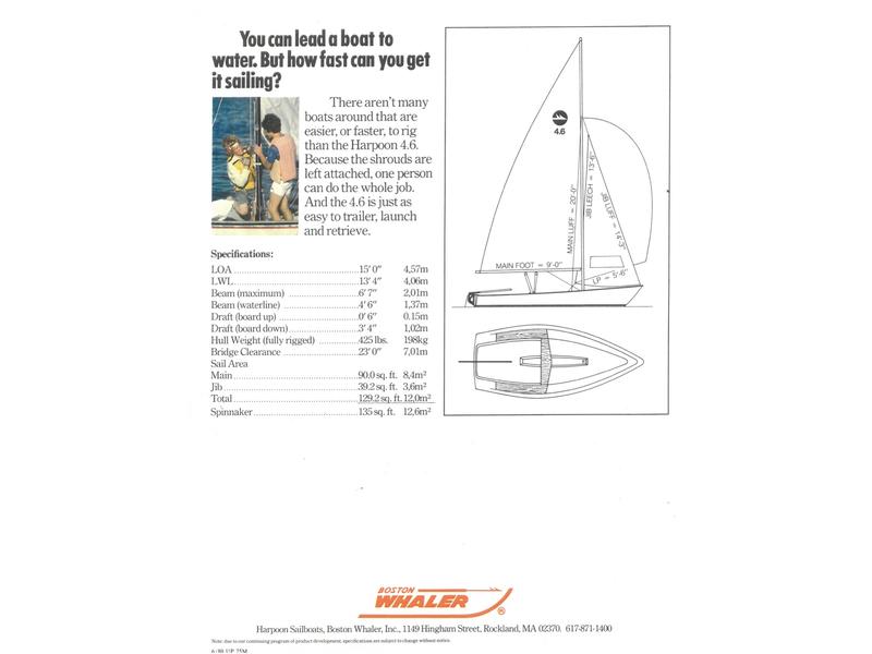 1978 Boston Whaler Harpoon 4.6 located in Minnesota for sale