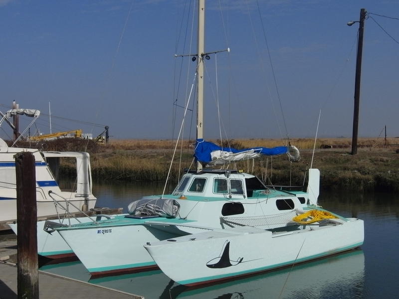 brown searunner trimaran for sale