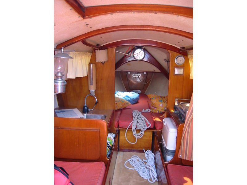 shark 24 sailboat interior