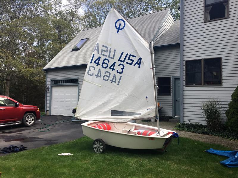 used opti sailboat