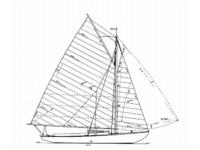  Crosby Wianno Sr / Gaff Rigged Knockabout Sloop Click to launch Larger Image