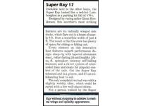 Henderson Super Ray 17 Click to launch Larger Image
