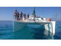 Type Simpson 14m Performance Design Sail/Power Sloop rigged cruising catamaran Click to launch Larger Image