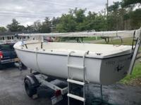 1975 Pine City New York 21 Helsen International Yacht Co International 21 swing keel -Trailer Sailer