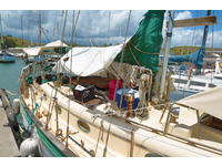1986 Nawiliwili small boat harbor  Kauai Hawaii Hawaii 36 Hans Christian Union 36