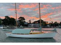 L Francis Herreshoff Rozinante Canoe Yawl  Click to launch Larger Image