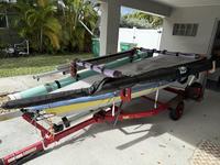 2011 Jacksonville Florida 13'9 Vanguard 2 Lasers Dollies and Trailer