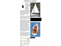 Whitehall Reproductions Classic White Fiberglass Whitehall Spirit 14 Sailboat / Rowboat Click to launch Larger Image