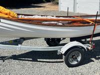 Whitehall Reproductions Classic White Fiberglass Whitehall Spirit 14 Sailboat / Rowboat Click to launch Larger Image