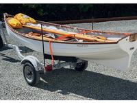 Whitehall Reproductions Classic White Fiberglass Whitehall Spirit 14 Sailboat / Rowboat Click to launch Larger Image