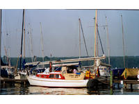 German Shipyard Built Steel Sloop Motorsailer 9mtr Click to launch Larger Image