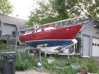 1981 Madison Wisconsin 23 custom built Bruce Roberts 23 Sailboat