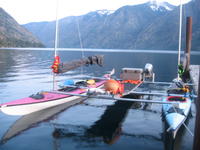 Custom Kayak modular multihull Click to launch Larger Image