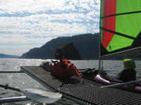 Custom Kayak modular multihull Click to launch Larger Image