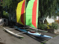 Custom Kayak modular multihull Click to launch Larger Image