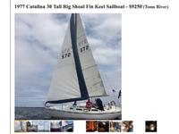 Catalina 30 Tall Rig Click to launch Larger Image