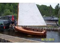 1930 North Hatley Quebec Canada Outside United States 14 Peterborough Gaff Rigged Cat Dinghy