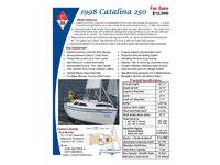 Catalina 250 mark II Wing Keel Click to launch Larger Image