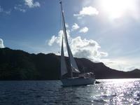 1990 Rodney Bay St Lucia Outside United States 38 Freedom Yachts 38 sloop aft cockpit