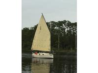1981 Pirates Cove Alabama 18'-6 Blue Water Boat Works Blackwatch gaff cat 18