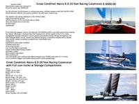 NACRA NACRA 6.0 RACING CATAMARAN Click to launch Larger Image