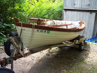 Walter Simmons Design Vintage Classic Sprit Sail Sloop Click to launch Larger Image