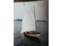 Walter Simmons Design Vintage Classic Sprit Sail Sloop Click to launch Larger Image
