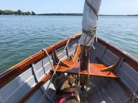 Walter Simmons Design Vintage Classic Sprit Sail Sloop Click to launch Larger Image