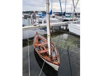 Walter Simmons Design Vintage Classic Sprit Sail Sloop Click to launch Larger Image