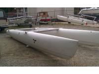 Boston Whaler Catamaran Sailboat Supercat 20 Tall Rig Click to launch Larger Image