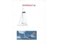 Boston Whaler Catamaran Sailboat Supercat 20 Tall Rig Click to launch Larger Image