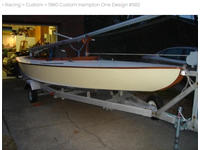 Racing Sailboat Hampton One Design Click to launch Larger Image