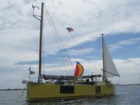 Philip Bolger Designed AS29 Sharpie Cat Yawl Rig Click to launch Larger Image