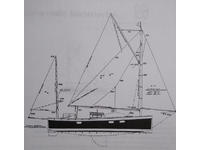 Philip Bolger Designed AS29 Sharpie Cat Yawl Rig Click to launch Larger Image