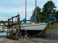 Kenneth Powell Lee Coolidge Stays'l Schooner Click to launch Larger Image