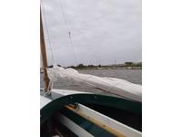 Perrine Boatworks Barnegat Bay Sailing Sneakbox Click to launch Larger Image