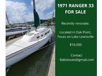 1971 Oak Point Texas 33 Ranger 